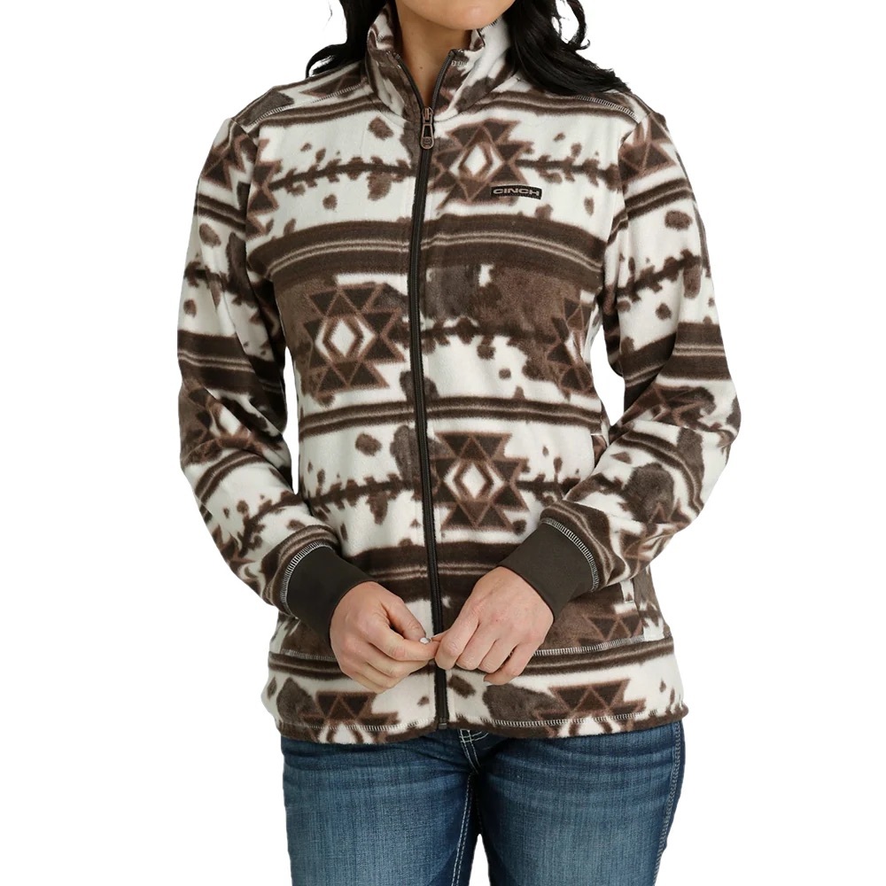 Cinch Women's Brown and Cream Teddy Jacket